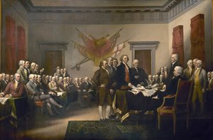 Signing the Declaration of Independence, July 4th, 1776